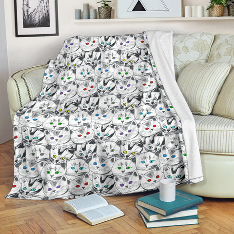 Cats Galore Throw Blanket - FREE SHIPPING