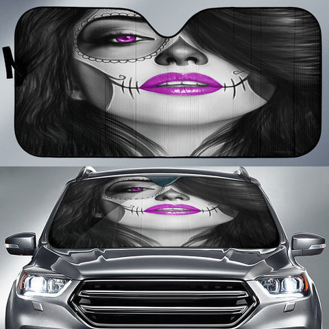 Calavera Fresh Look Design #4 Auto Sun Shade (Purple) - FREE SHIPPING Calavera Fresh Look Design #4 Auto Sun Shade (Purple) - FREE SHIPPING