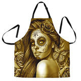 Calavera Fresh Look Design #2 Women's Apron (Hazel Sparkle & Shine Rose) - FREE SHIPPING Calavera Fresh Look Design #2 Women's Apron (Hazel Sparkle & Shine Rose) - FREE SHIPPING