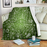 Science Chalkboard Design #1 Throw Blanket (Green) - FREE SHIPPING Science Chalkboard Design #1 Throw Blanket (Green) - FREE SHIPPING