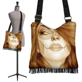 Calavera Fresh Look Design #3 Cross-Body Boho Handbag (Honey Tiger's Eye) - FREE SHIPPING Calavera Fresh Look Design #3 Cross-Body Boho Handbag (Honey Tiger's Eye) - FREE SHIPPING