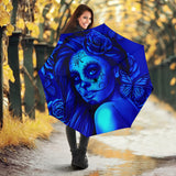 Calavera Fresh Look Design #2 Umbrella (Blue Elusive Rose) - FREE SHIPPING Calavera Fresh Look Design #2 Umbrella (Blue Elusive Rose) - FREE SHIPPING