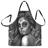 Calavera Fresh Look Design #2 Women's Apron (Vintage Retro) - FREE SHIPPING Calavera Fresh Look Design #2 Women's Apron (Vintage Retro) - FREE SHIPPING