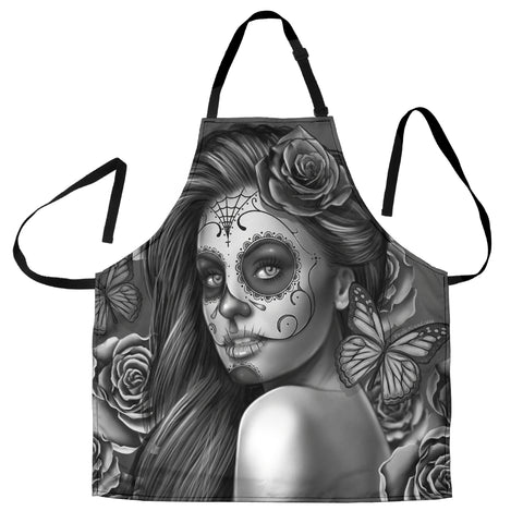 Calavera Fresh Look Design #2 Women's Apron (Vintage Retro) - FREE SHIPPING Calavera Fresh Look Design #2 Women's Apron (Vintage Retro) - FREE SHIPPING