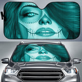 Calavera Fresh Look Design #3 Auto Sun Shade (Ice Blue Aquamarine) - FREE SHIPPING Calavera Fresh Look Design #3 Auto Sun Shade (Ice Blue Aquamarine) - FREE SHIPPING