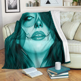 Calavera Fresh Look Design #3 Throw Blanket (Ice Blue Aquamarine) - FREE SHIPPING Calavera Fresh Look Design #3 Throw Blanket (Ice Blue Aquamarine) - FREE SHIPPING