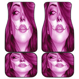 Calavera Fresh Look Design #3 Car Floor Mats (Pink Mystic Topaz, Front & Back) - FREE SHIPPING Calavera Fresh Look Design #3 Car Floor Mats (Pink Mystic Topaz, Front & Back) - FREE SHIPPING