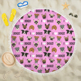 I Love Dogs Beach Blanket (Richmond SPCA Light Pink) - FREE SHIPPING I Love Dogs Beach Blanket (Richmond SPCA Light Pink) - FREE SHIPPING