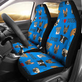 I Love Dogs Car Seat Covers (FPD Blue) - FREE SHIPPING I Love Dogs Car Seat Covers (FPD Blue) - FREE SHIPPING