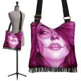 Calavera Fresh Look Design #3 Cross-Body Boho Handbag (Pink Mystic Topaz) - FREE SHIPPING Calavera Fresh Look Design #3 Cross-Body Boho Handbag (Pink Mystic Topaz) - FREE SHIPPING