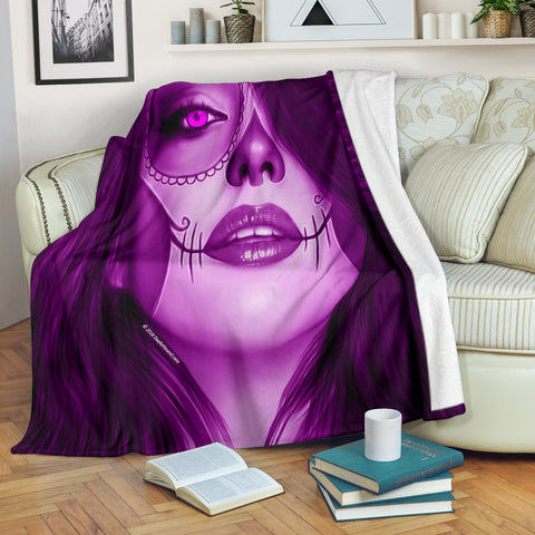 Calavera Fresh Look Design #3 Throw Blanket (Purple Amethyst) - FREE SHIPPING Calavera Fresh Look Design #3 Throw Blanket (Purple Amethyst) - FREE SHIPPING