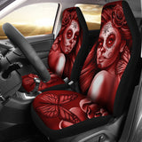 Calavera Fresh Look Design #2 Car Seat Covers (Red Freedom Rose) - FREE SHIPPING Calavera Fresh Look Design #2 Car Seat Covers (Red Freedom Rose) - FREE SHIPPING