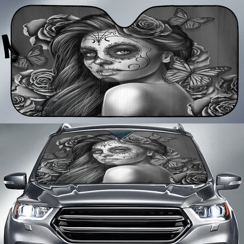Calavera Fresh Look Design #2 Auto Sun Shade (Vintage Retro) - FREE SHIPPING Calavera Fresh Look Design #2 Auto Sun Shade (Vintage Retro) - FREE SHIPPING