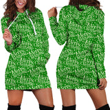 Ugly Christmas Sweater Hoodie Dress - Merry Christmas Design #1 (Green) - For Small To Plus Size Divas - FREE SHIPPING Ugly Christmas Sweater Hoodie Dress - Merry Christmas Design #1 (Green) - For Small To Plus Size Divas - FREE SHIPPING