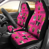 I Love Dogs Car Seat Covers (FPD Pink) - FREE SHIPPING I Love Dogs Car Seat Covers (FPD Pink) - FREE SHIPPING