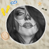 Calavera Fresh Look Design #3 Beach Blanket (Vintage Retro) - FREE SHIPPING Calavera Fresh Look Design #3 Beach Blanket (Vintage Retro) - FREE SHIPPING