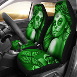 Calavera Fresh Look Design #2 Car Seat Covers (Green Lime Rose) - FREE SHIPPING Calavera Fresh Look Design #2 Car Seat Covers (Green Lime Rose) - FREE SHIPPING