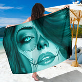 Calavera Fresh Look Design #3 Sarong (Ice Blue Aquamarine) - FREE SHIPPING Calavera Fresh Look Design #3 Sarong (Ice Blue Aquamarine) - FREE SHIPPING