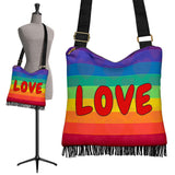 Rainbow Love Cross-Body Boho Handbag- FREE SHIPPING Rainbow Love Cross-Body Boho Handbag- FREE SHIPPING