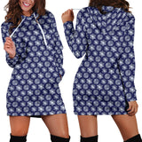 Ugly Christmas Sweater Hoodie Dress - Snowflakes Design #4 (Dark Blue) - For Small To Plus Size Divas - FREE SHIPPING Ugly Christmas Sweater Hoodie Dress - Snowflakes Design #4 (Dark Blue) - For Small To Plus Size Divas - FREE SHIPPING