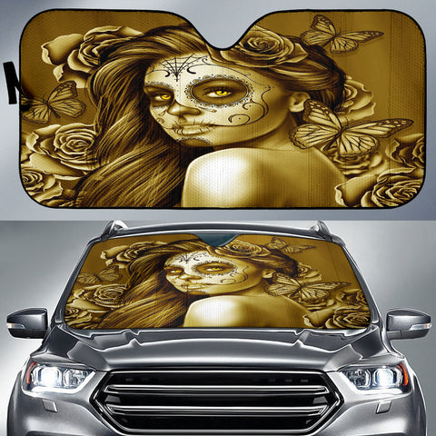 Calavera Fresh Look Design #2 Auto Sun Shade (Hazel Sparkle & Shine Rose) - FREE SHIPPING Calavera Fresh Look Design #2 Auto Sun Shade (Hazel Sparkle & Shine Rose) - FREE SHIPPING