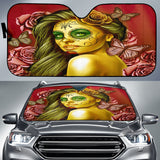 Calavera Fresh Look Design #2 Auto Sun Shade (Yellow Smiley Face Rose) - FREE SHIPPING Calavera Fresh Look Design #2 Auto Sun Shade (Yellow Smiley Face Rose) - FREE SHIPPING
