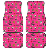 I Love Dogs Car Floor Mats (FPD Pink, Front & Back) - FREE SHIPPING I Love Dogs Car Floor Mats (FPD Pink, Front & Back) - FREE SHIPPING