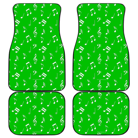 Musical Notes Design #1 (Green) Car Floor Mats - FREE SHIPPING Musical Notes Design #1 (Green) Car Floor Mats - FREE SHIPPING