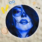 Calavera Fresh Look Design #3 Beach Blanket (Blue Lapis Lazuli) - FREE SHIPPING Calavera Fresh Look Design #3 Beach Blanket (Blue Lapis Lazuli) - FREE SHIPPING