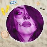 Calavera Fresh Look Design #3 Beach Blanket (Purple Amethyst) - FREE SHIPPING Calavera Fresh Look Design #3 Beach Blanket (Purple Amethyst) - FREE SHIPPING