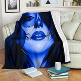 Calavera Fresh Look Design #3 Throw Blanket (Blue Lapis Lazuli) - FREE SHIPPING Calavera Fresh Look Design #3 Throw Blanket (Blue Lapis Lazuli) - FREE SHIPPING