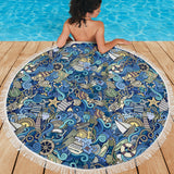 Nautical Design Beach Blanket (Marina) - FREE SHIPPING Nautical Design Beach Blanket (Marina) - FREE SHIPPING