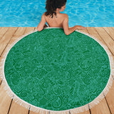 Nautical Design Beach Blanket (Dark Green) - FREE SHIPPING Nautical Design Beach Blanket (Dark Green) - FREE SHIPPING