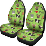 I Love Dogs Car Seat Covers (Richmond SPCA Green) - FREE SHIPPING I Love Dogs Car Seat Covers (Richmond SPCA Green) - FREE SHIPPING