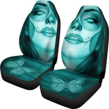 Calavera Fresh Look Design #3 Car Seat Covers (Ice Blue Aquamarine) - FREE SHIPPING Calavera Fresh Look Design #3 Car Seat Covers (Ice Blue Aquamarine) - FREE SHIPPING