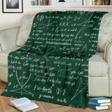 Mathematica Chalkboard Design #2 Throw Blanket (Green) - FREE SHIPPING Mathematica Chalkboard Design #2 Throw Blanket (Green) - FREE SHIPPING