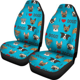I Love Dogs Car Seat Covers (Richmond SPCA Blue) - FREE SHIPPING I Love Dogs Car Seat Covers (Richmond SPCA Blue) - FREE SHIPPING