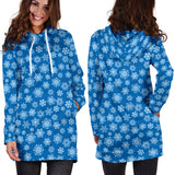 Ugly Christmas Sweater Hoodie Dress - Snowflakes Design #3 (Blue) - For Small To Plus Size Divas - FREE SHIPPING Ugly Christmas Sweater Hoodie Dress - Snowflakes Design #3 (Blue) - For Small To Plus Size Divas - FREE SHIPPING