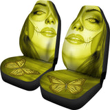 Calavera Fresh Look Design #3 Car Seat Covers (Yellow Chrysoberyl) - FREE SHIPPING Calavera Fresh Look Design #3 Car Seat Covers (Yellow Chrysoberyl) - FREE SHIPPING