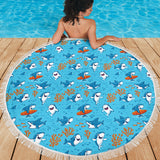Shark Pattern #2 Beach Blanket - FREE SHIPPING Shark Pattern #2 Beach Blanket - FREE SHIPPING