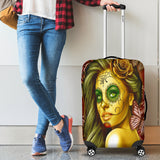 Calavera Fresh Look Design #2 Luggage Cover (Yellow Smiley Face Rose) - FREE SHIPPING Calavera Fresh Look Design #2 Luggage Cover (Yellow Smiley Face Rose) - FREE SHIPPING