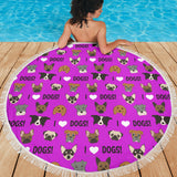 I Love Dogs Beach Blanket (FPD Lilac) - FREE SHIPPING I Love Dogs Beach Blanket (FPD Lilac) - FREE SHIPPING