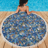 Nautical Design Beach Blanket (Ocean Blue) - FREE SHIPPING Nautical Design Beach Blanket (Ocean Blue) - FREE SHIPPING