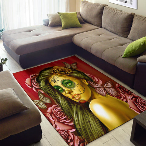 Calavera Fresh Look Design #2 Floor Covering (Vertical, Yellow Smiley Face Rose) - FREE SHIPPING Calavera Fresh Look Design #2 Floor Covering (Vertical, Yellow Smiley Face Rose) - FREE SHIPPING