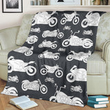 Motorcycle Chalkboard Design #1 Throw Blanket (Black) - FREE SHIPPING Motorcycle Chalkboard Design #1 Throw Blanket (Black) - FREE SHIPPING