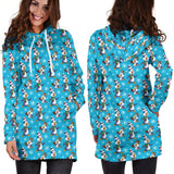 Ugly Christmas Sweater Hoodie Dress - Penguins Design #1 (Blue) - For Small To Plus Size Divas - FREE SHIPPING Ugly Christmas Sweater Hoodie Dress - Penguins Design #1 (Blue) - For Small To Plus Size Divas - FREE SHIPPING