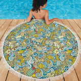 Nautical Design Beach Blanket (Yellow) - FREE SHIPPING Nautical Design Beach Blanket (Yellow) - FREE SHIPPING