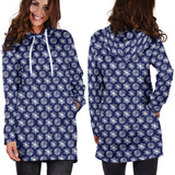 Ugly Christmas Sweater Hoodie Dress - Snowflakes Design #4 (Dark Blue) - For Small To Plus Size Divas - FREE SHIPPING Ugly Christmas Sweater Hoodie Dress - Snowflakes Design #4 (Dark Blue) - For Small To Plus Size Divas - FREE SHIPPING