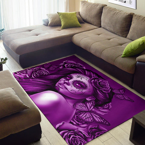 Calavera Fresh Look Design #2 Floor Covering (Horizontal, Purple Night Owl Rose) - FREE SHIPPING Calavera Fresh Look Design #2 Floor Covering (Horizontal, Purple Night Owl Rose) - FREE SHIPPING