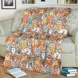 Crazy Dogs Collection Throw Blanket - FREE SHIPPING Crazy Dogs Collection Throw Blanket - FREE SHIPPING